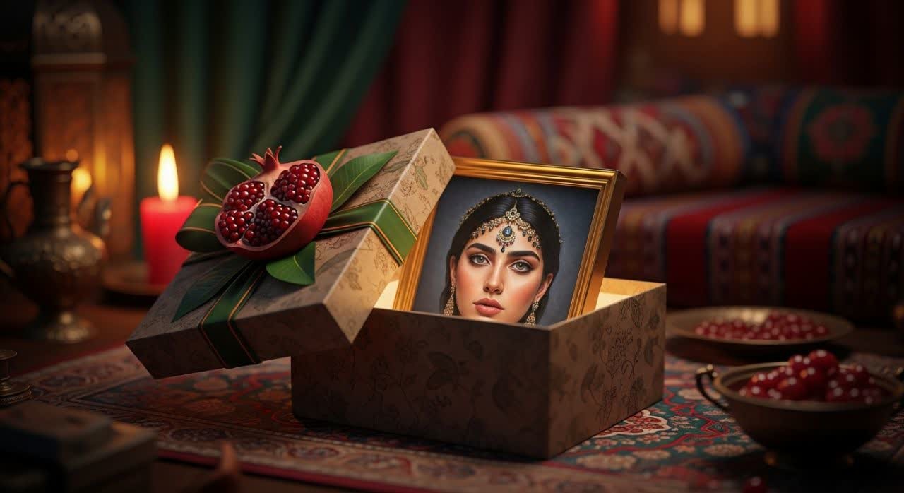 سفارش نقاشی چهره شب یلدا