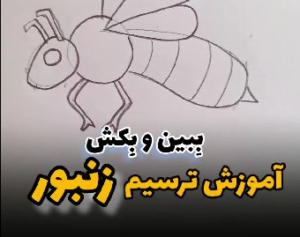 آموزش طراحی زنبور || آموزش نقاشی برای کودکان