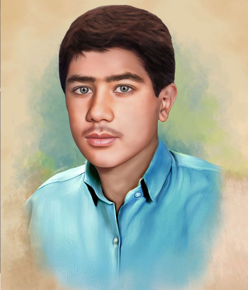 B2 6 نقاشی دیجیتال حرفهای چهره شهدا