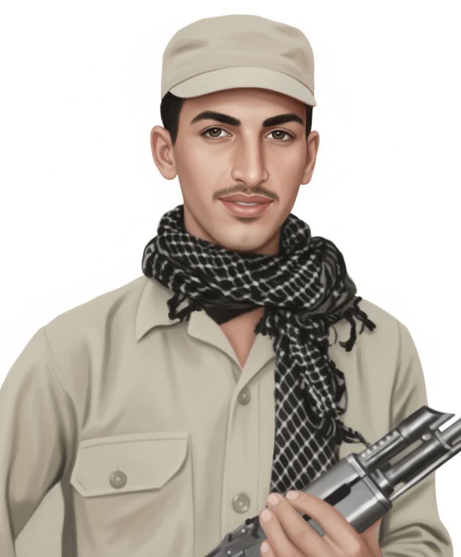 بازسازی عکس قدیمی شهید و تبدیل آن به نقاشی دیجیتال با جزئیات طبیعی