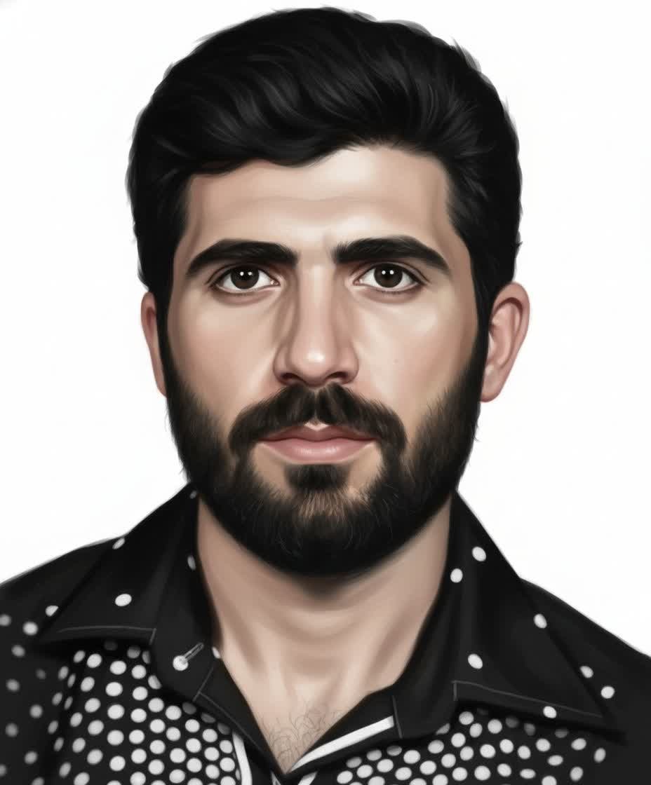 احیای عکس قدیمی شهید و خلق نقاشی دیجیتال با سبک واقعگرایانه و ظریف