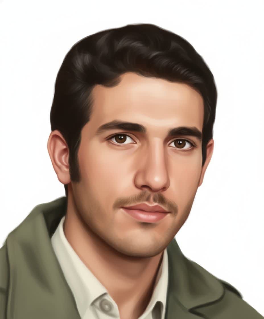 تبدیل تصویر کمکیفیت شهید به پرتره دیجیتال با کیفیت بالا و نورپردازی سینمایی