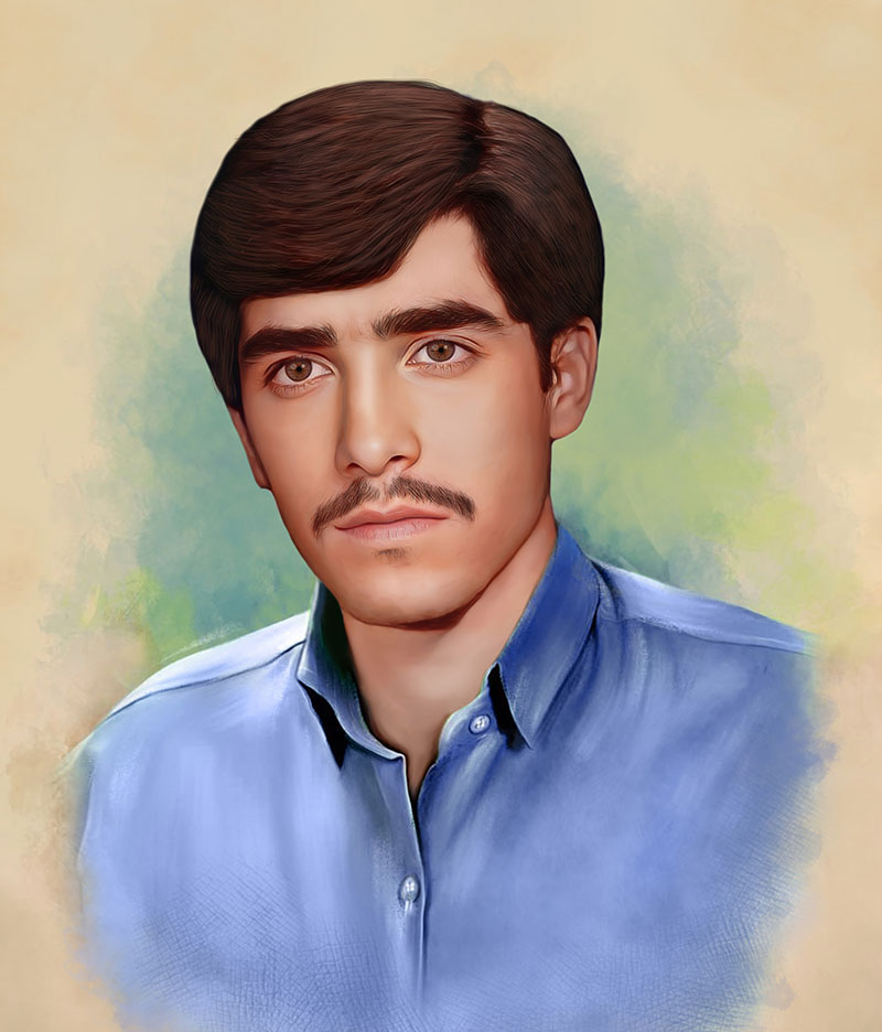 F2 10 ترمیم عکس پارهشده شهید