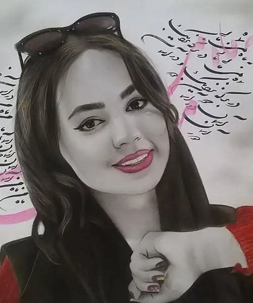 نمونه کار سفارش طرراحی چهره - نقاشیخط